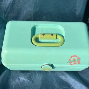 Vintage Green Train Case